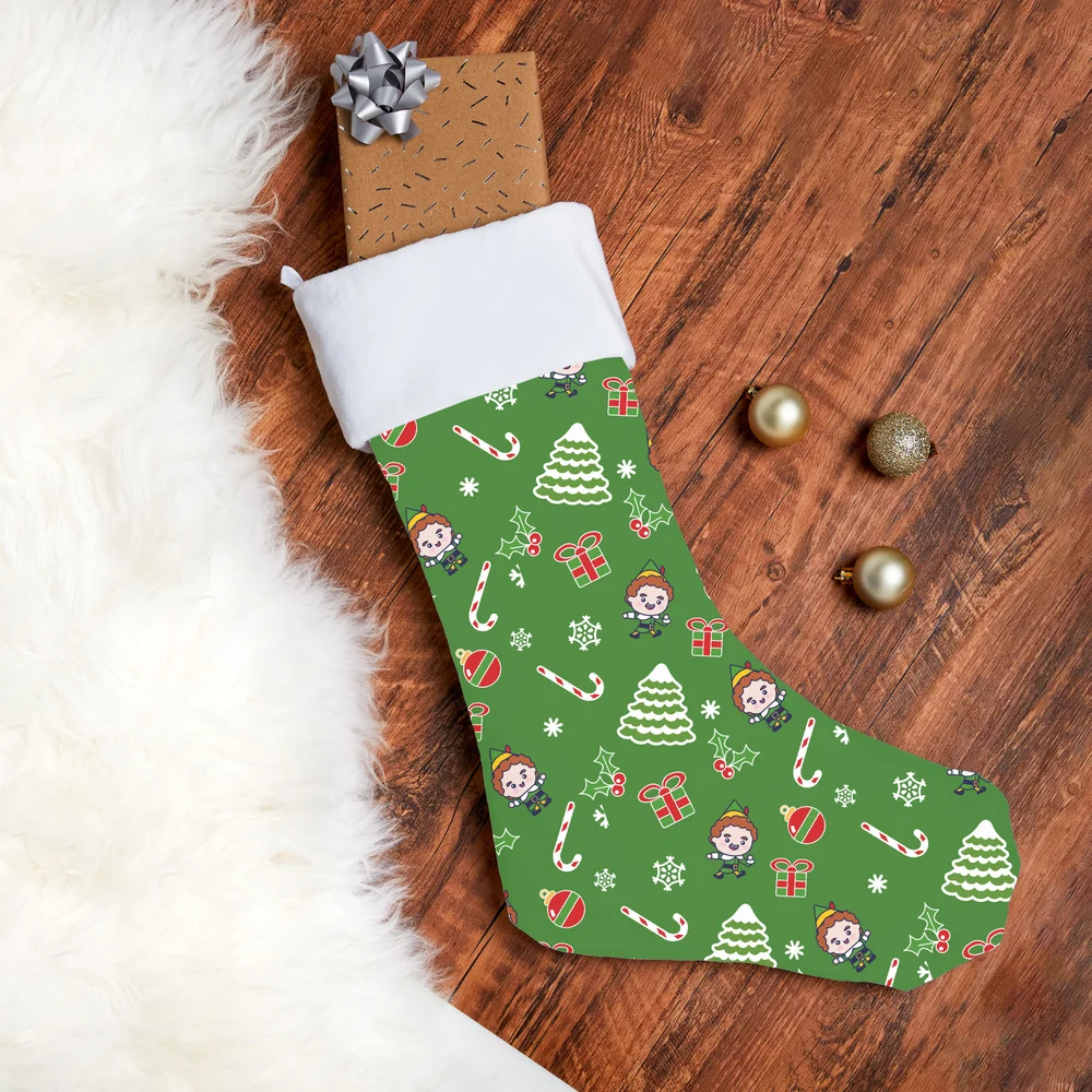 Elf Buddy Icons Christmas Stocking Image 1