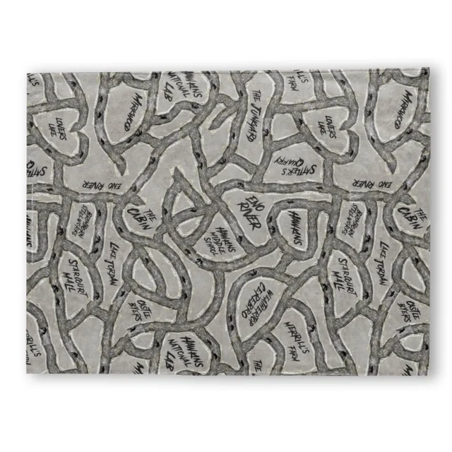 Stranger Things Hawkins Tunnel Map Fleece Blanket
