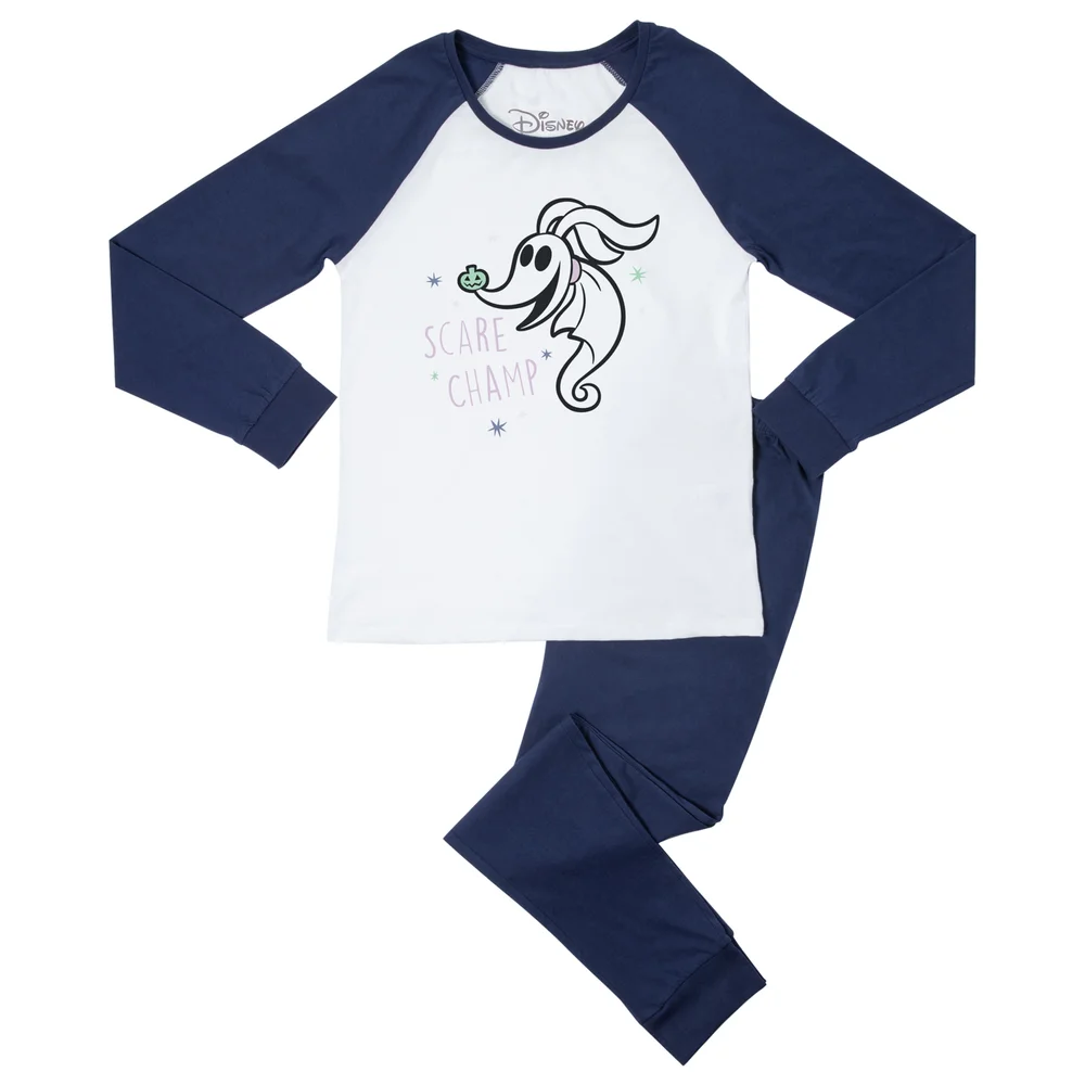 Disney Scare Champ Women's Pyjama Set - Navy White - S Image 1