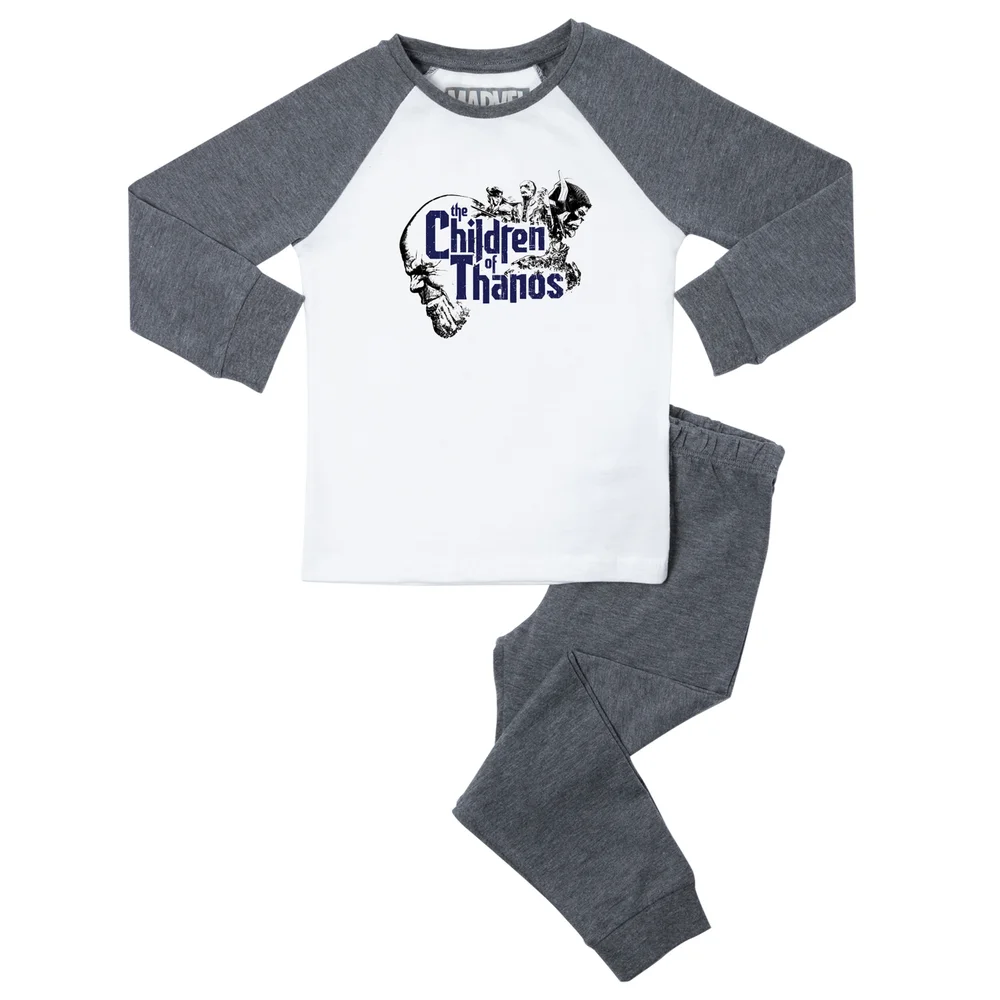 Marvel Children Of Thanos Kids' Pyjamas - Grey White - 3-4 Years Image 1