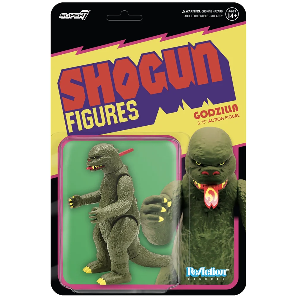 Super7 Shogun ReAction Figure - Godzilla (Dark Green) Image 1