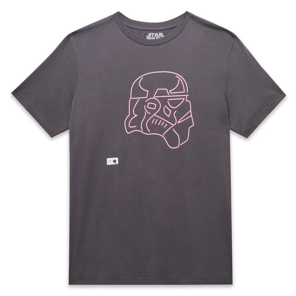 Star Wars Neon Storm Trooper Unisex T-Shirt - Charcoal - S Image 1
