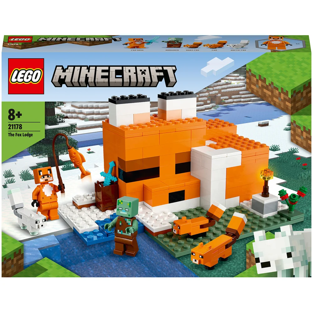 LEGO Minecraft: The Fox Lodge House Animals Toy (21178) Image 1