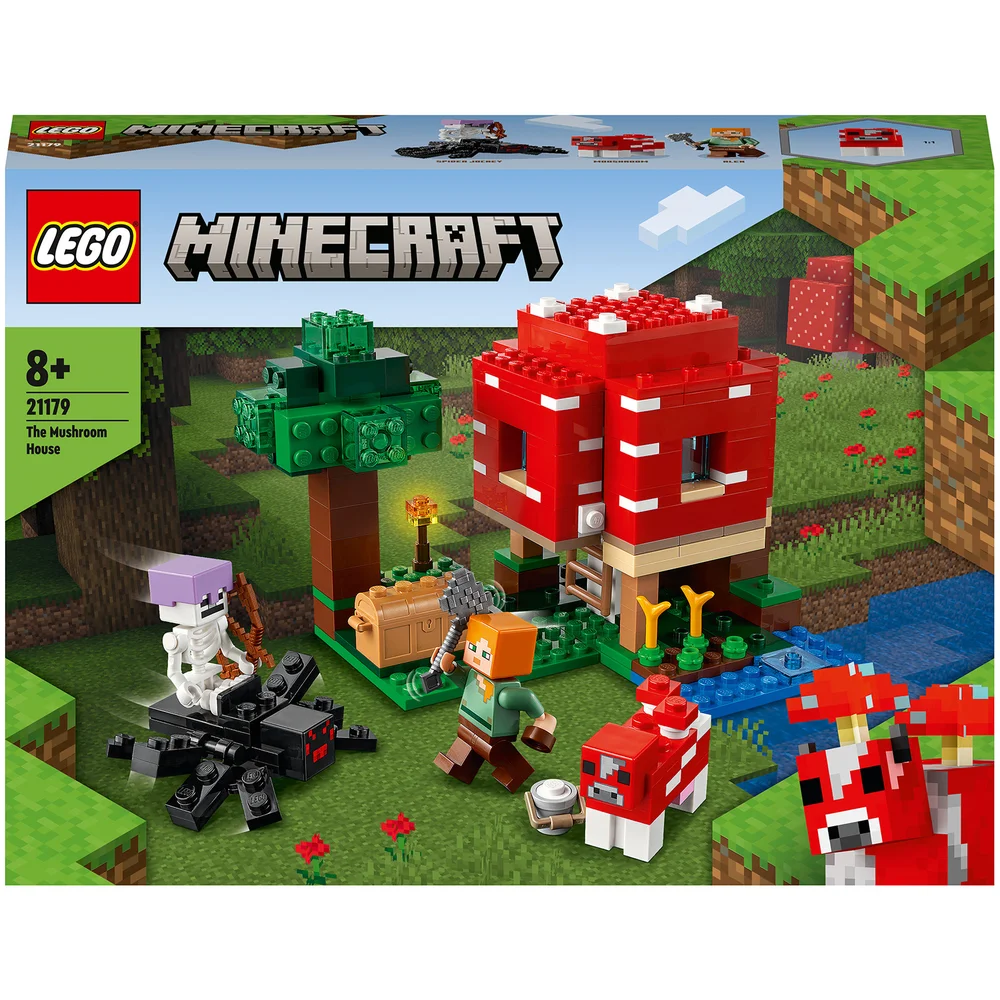 LEGO Minecraft: The Mushroom House Toy for Kids (21179) Image 1