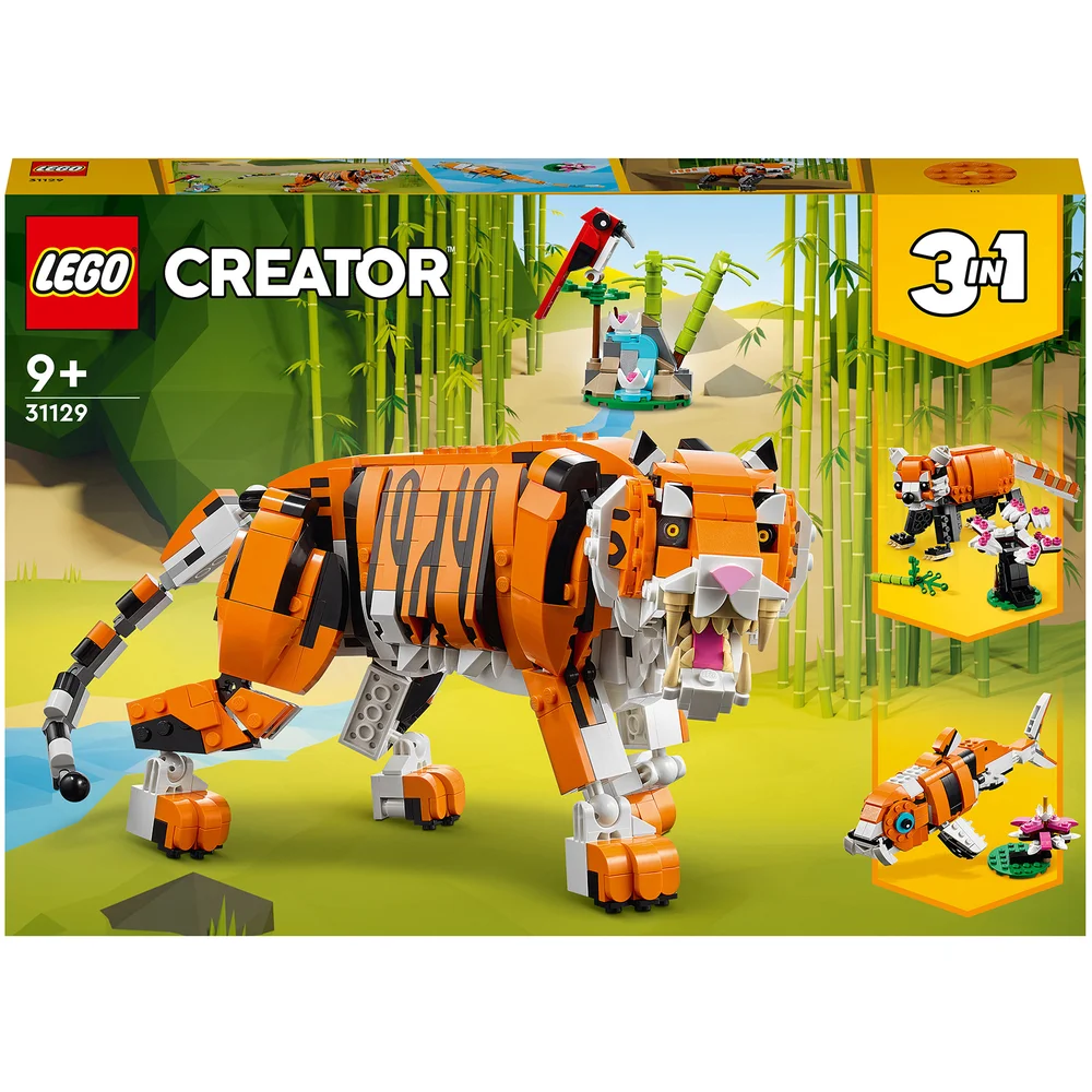 LEGO Creator: 3 in 1 Majestic Tiger Animal Building Toy (31129) Image 1