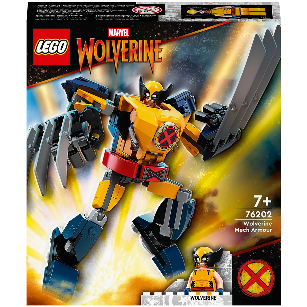 LEGO Marvel Wolverine Mech Armour Action Figure Set (76202) Image 1