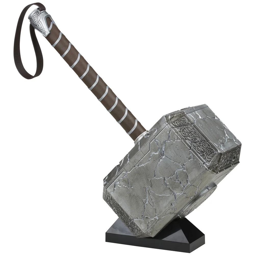 Hasbro Marvel Legends Series Mighty Thor Mjolnir Premium Electronic Roleplay Hammer 1:1 Scale Replica Image 1