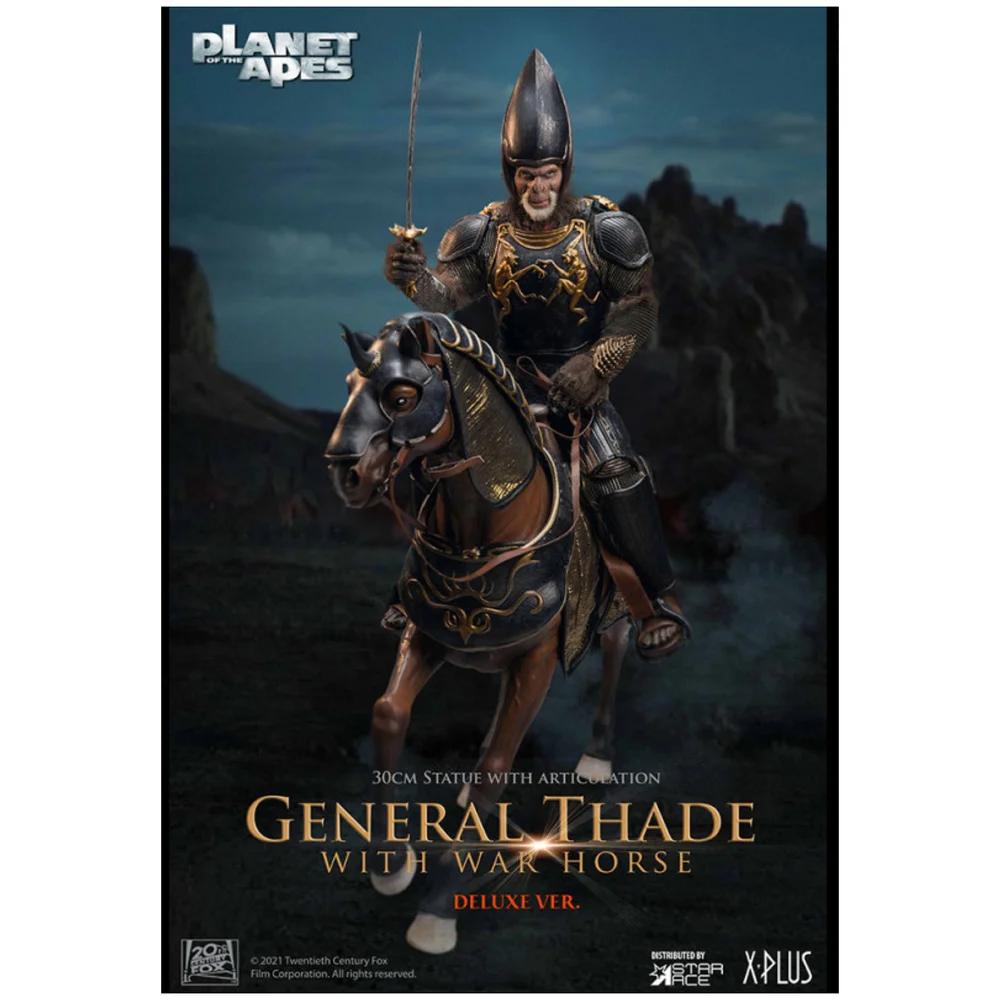 Star Ace Planet Of The Apes (2001) Super Vinyl Statue - General Thade (Deluxe Version) Image 1