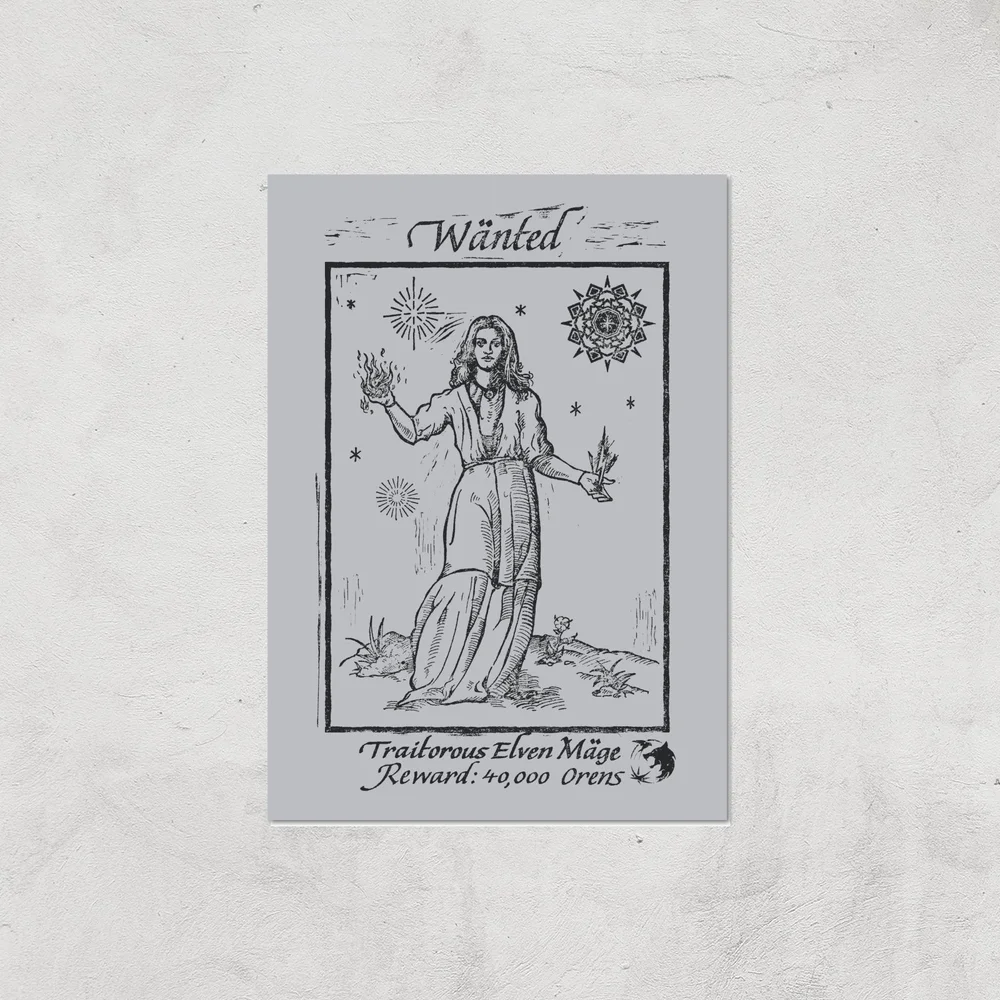 The Witcher The Mage Giclee Art Print - A2 - Print Only Image 1