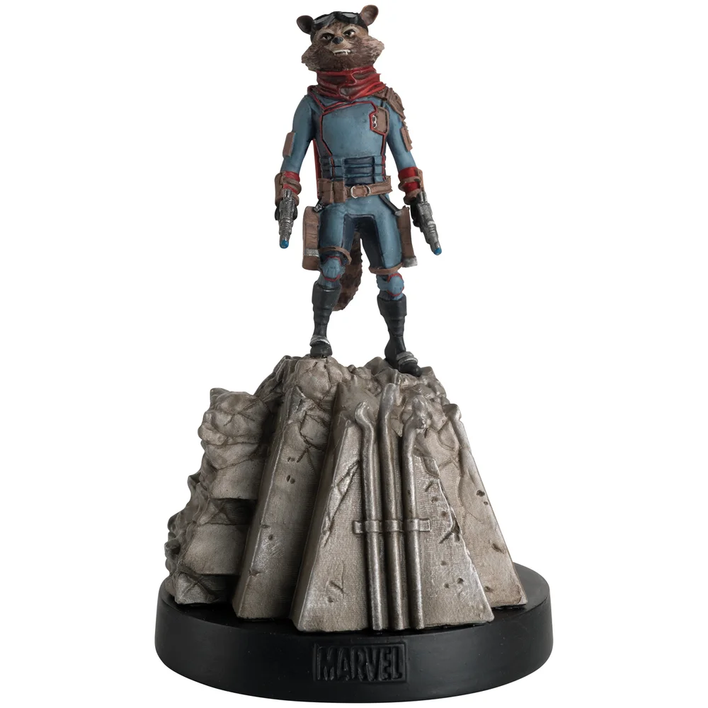 Eaglemoss Rocket Racoon Figurine with Magazine Image 1