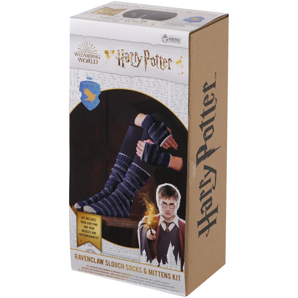 Harry Potter Ravenclaw Mittens & Slouch Socks Knit Kit Image 1