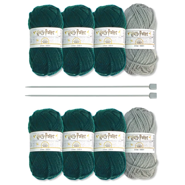 Harry Potter Slytherin Mittens & Slouch Socks Knit Kit