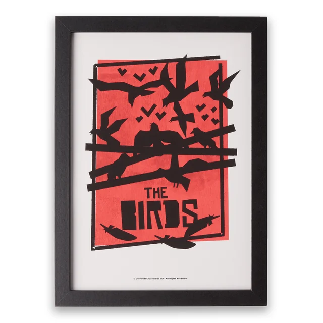 Hitchcock The Birds Abstract Giclee Art Print