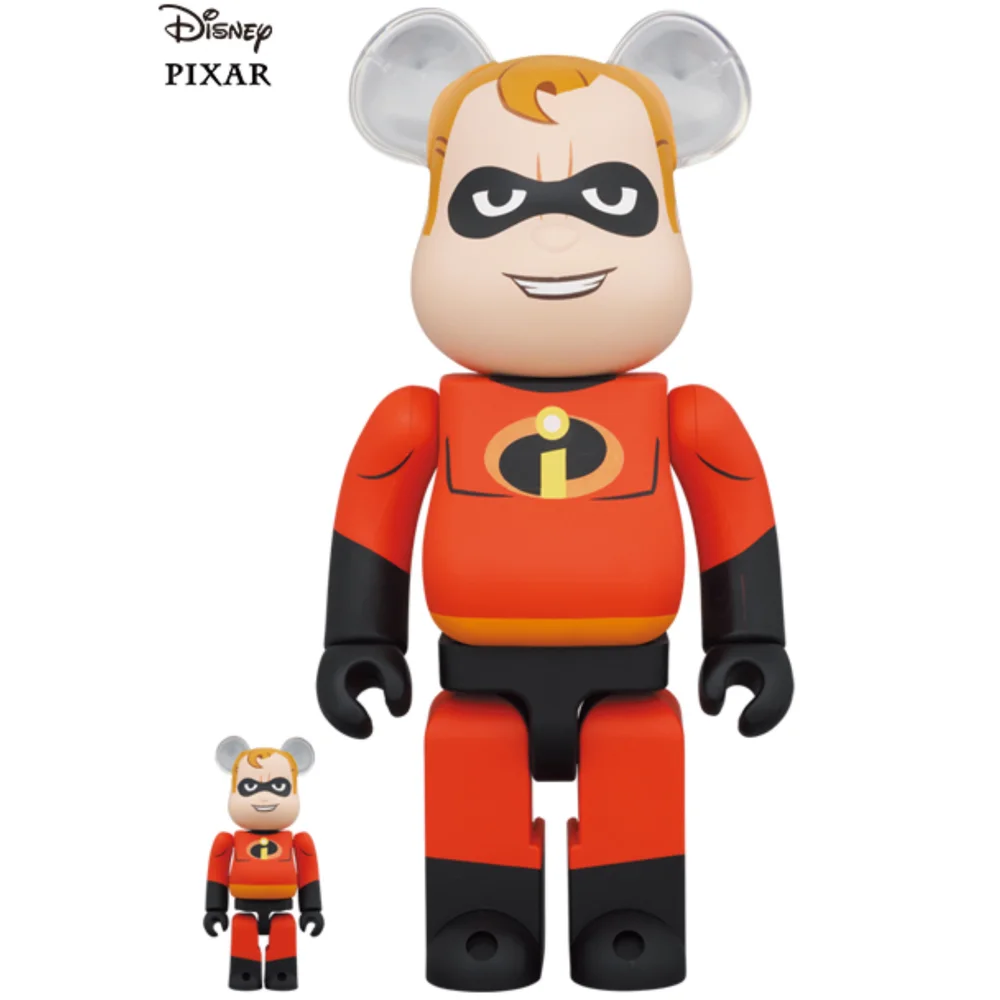 Medicom The Incredibles 100% & 400% Be@rbrick 2-Pack - Mr. Incredible Image 1