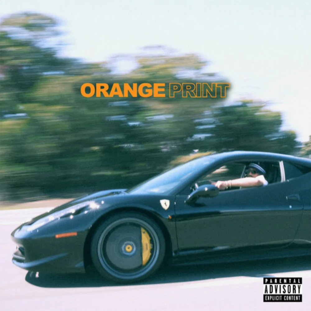 Larry June - Orange Print Vinyl (Transparent Orange) Image 1