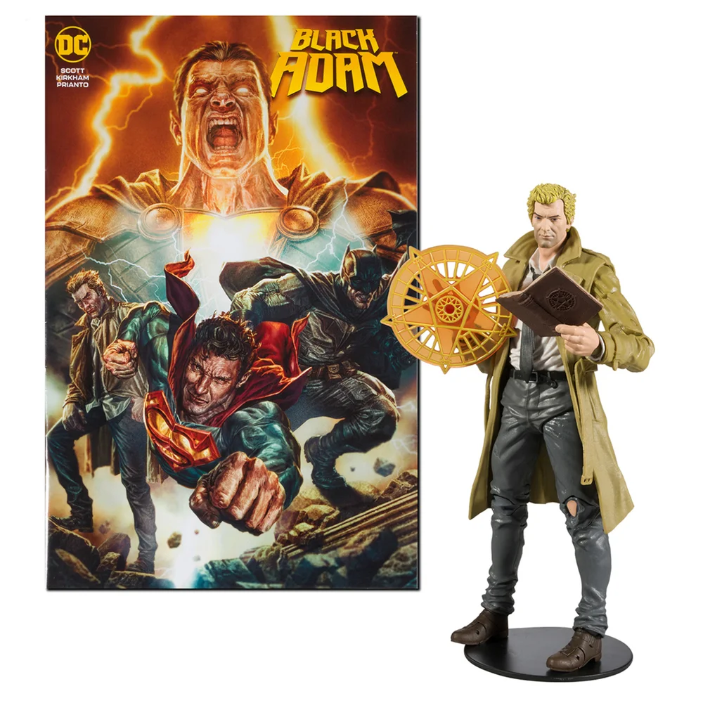 DC Direct Black Adam 7" Action Figure with Comic - Constantine (Black Adam) Image 1
