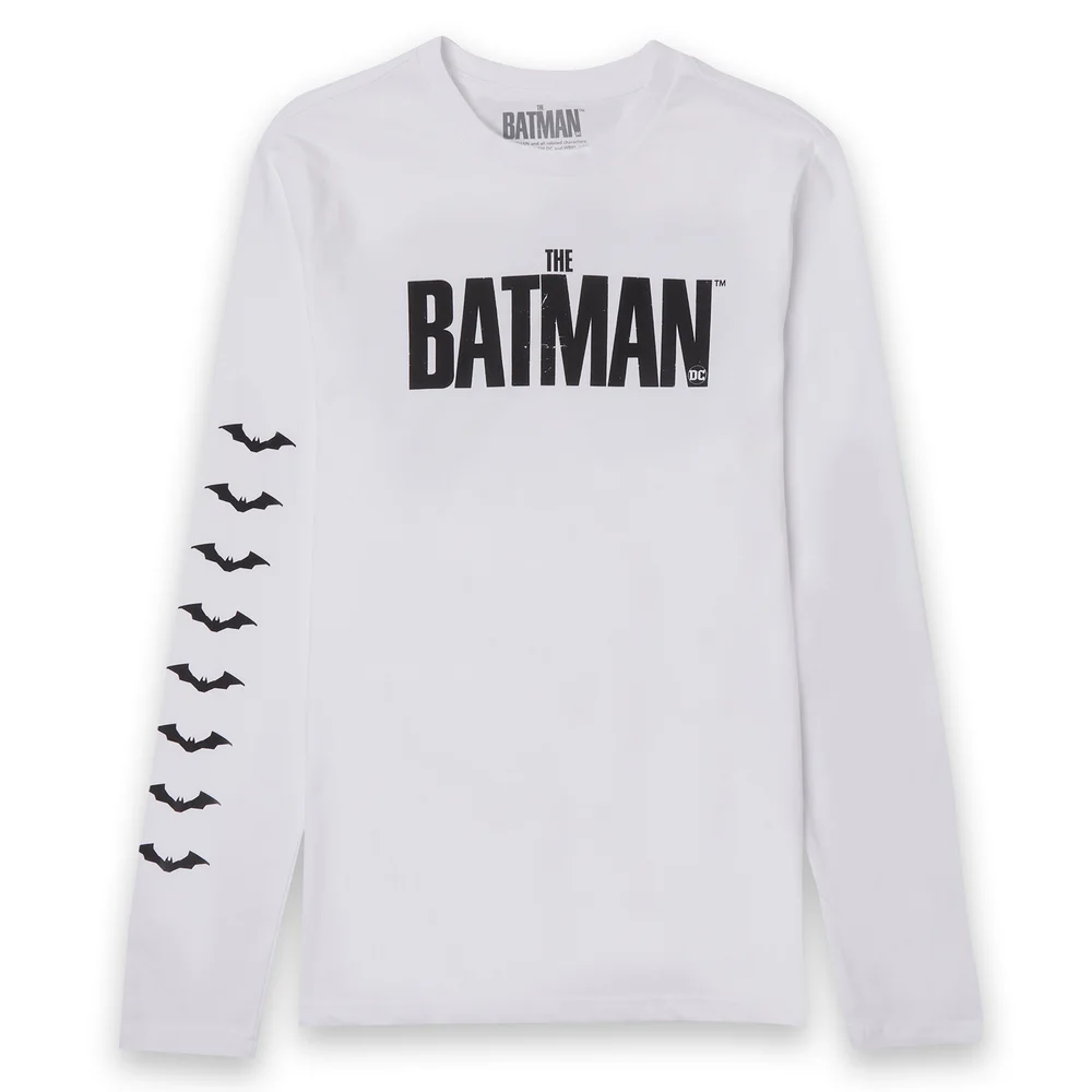 The Batman The Bat Men's Long Sleeve T-Shirt - White - XS Image 1