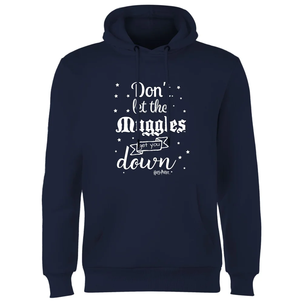 Harry Potter Don't Let The Muggles Get You Down Hoodie - Navy - S Image 1