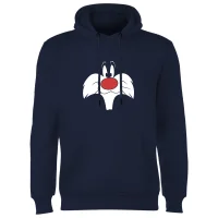 Looney Tunes Sylvester Big Face Hoodie - Navy - undefined undefined