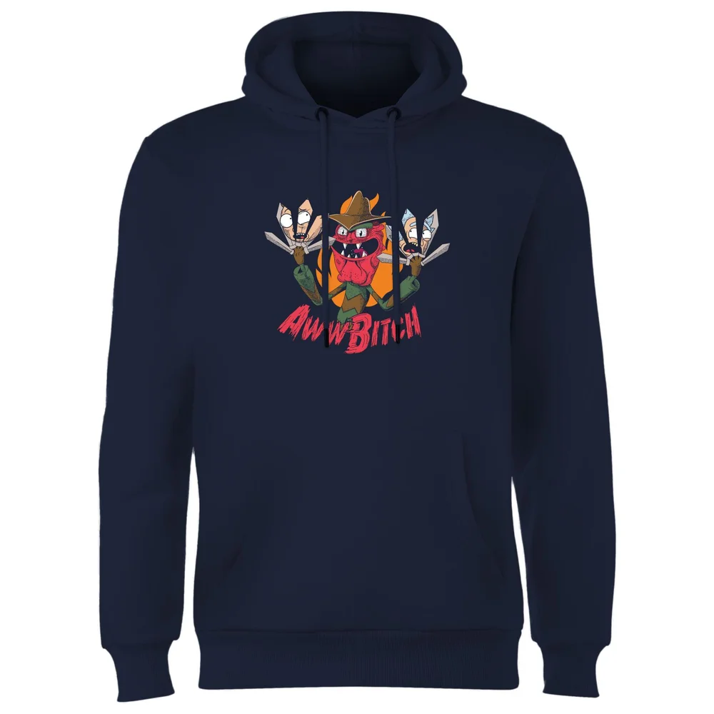 Rick and Morty Scary Terry Hoodie - Navy - S Image 1