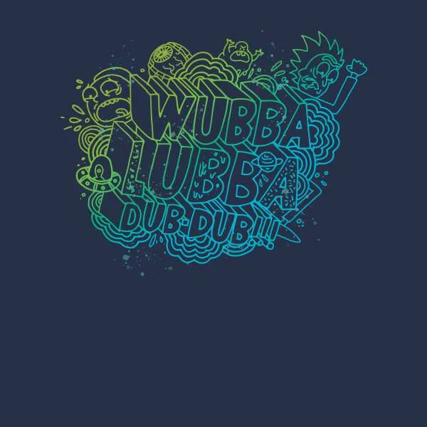 Rick and Morty Wubba Lubba Dub Dub Hoodie - Navy