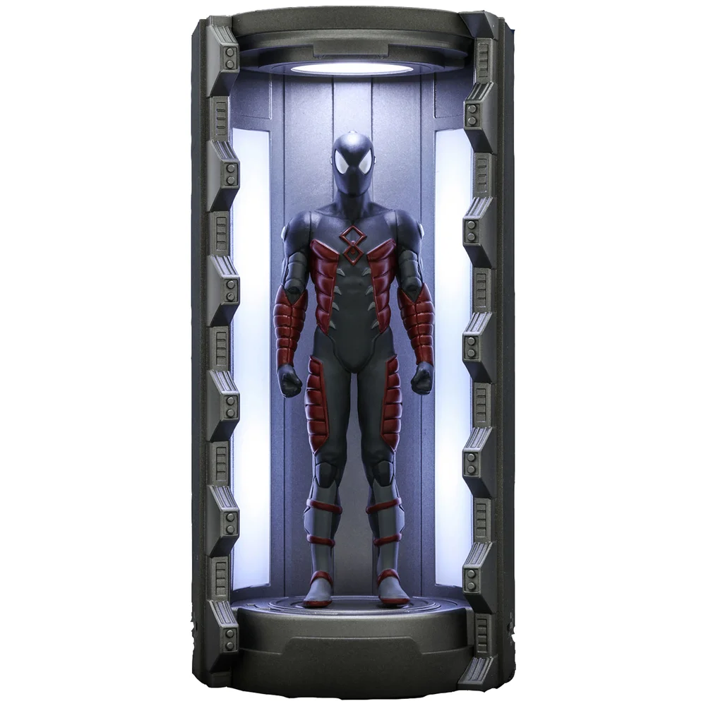 Hot Toys Marvel's Spider-Man Electrically Insulated Suit with Spider-Man Armory Video Game Masterpiece Compact Miniature Figure Image 1