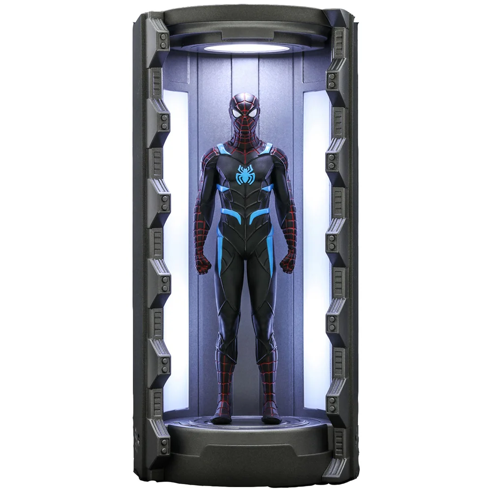 Hot Toys Marvel's Spider-Man Secret War Suit with Spider-Man Armory Video Game Masterpiece Compact Miniature Figure Image 1
