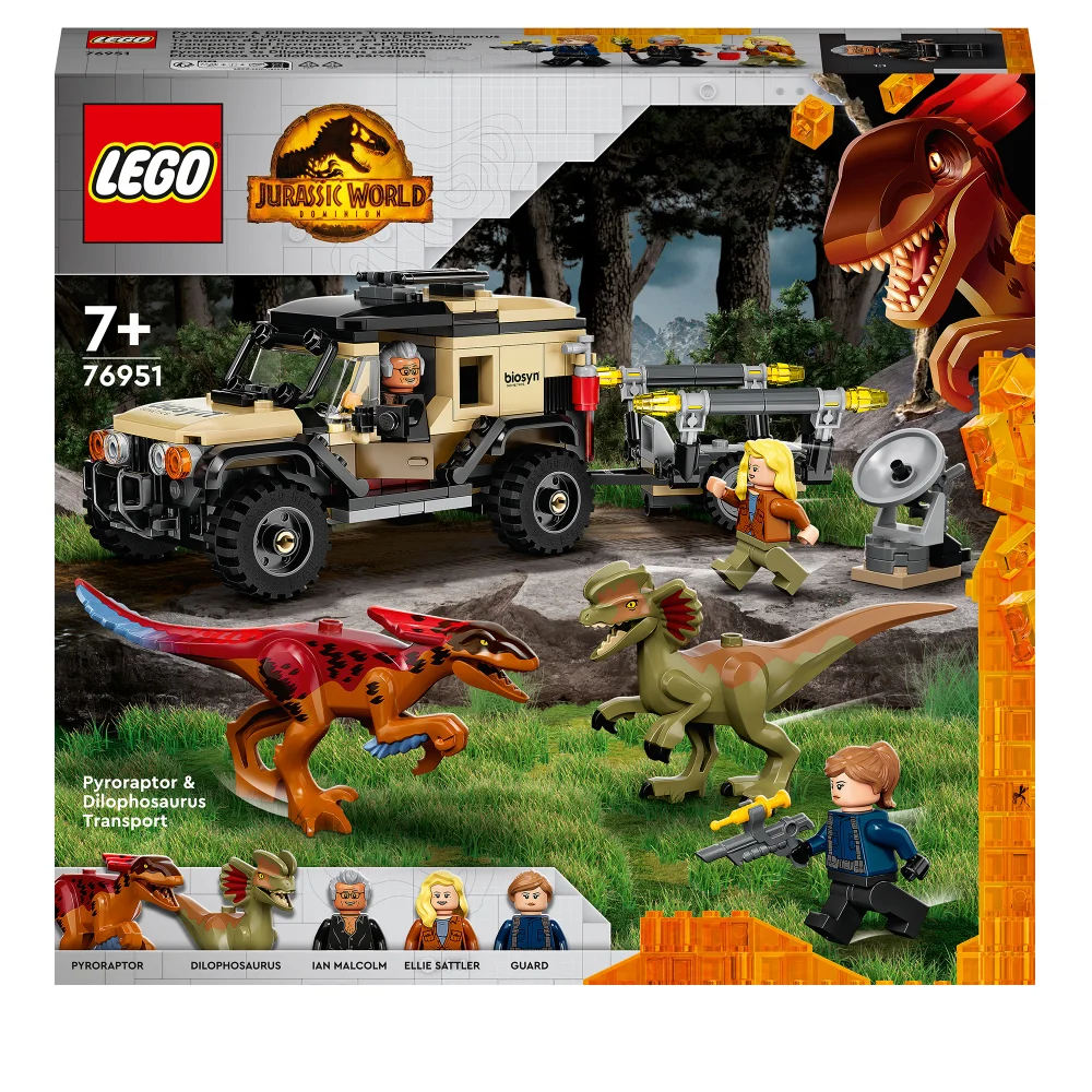 LEGO Jurassic World: Pyroraptor & Dilophosaurus Transport (76951) Image 1