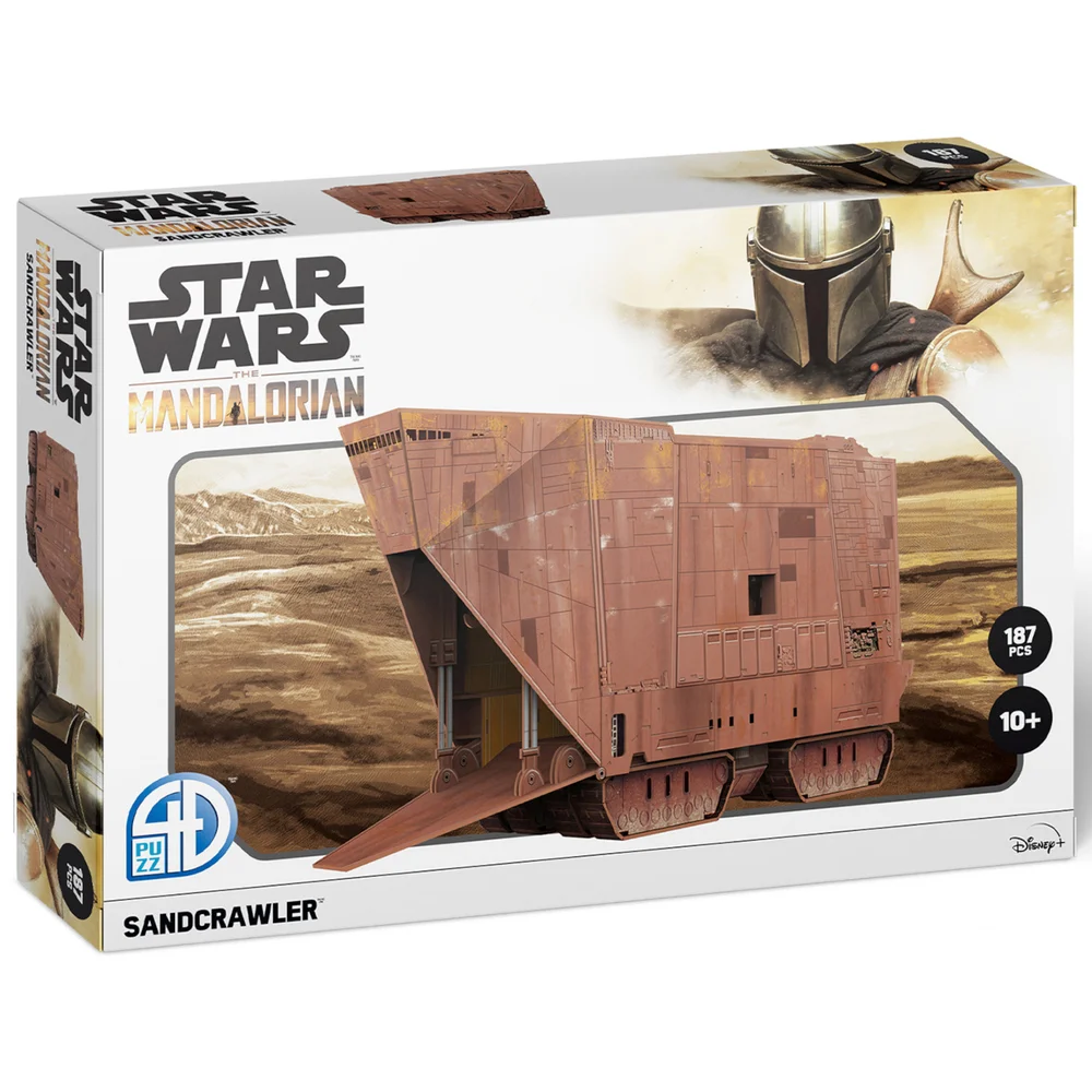 Star Wars: The Mandalorian Sandcrawler Paper Core 3D Puzzle Model Image 1