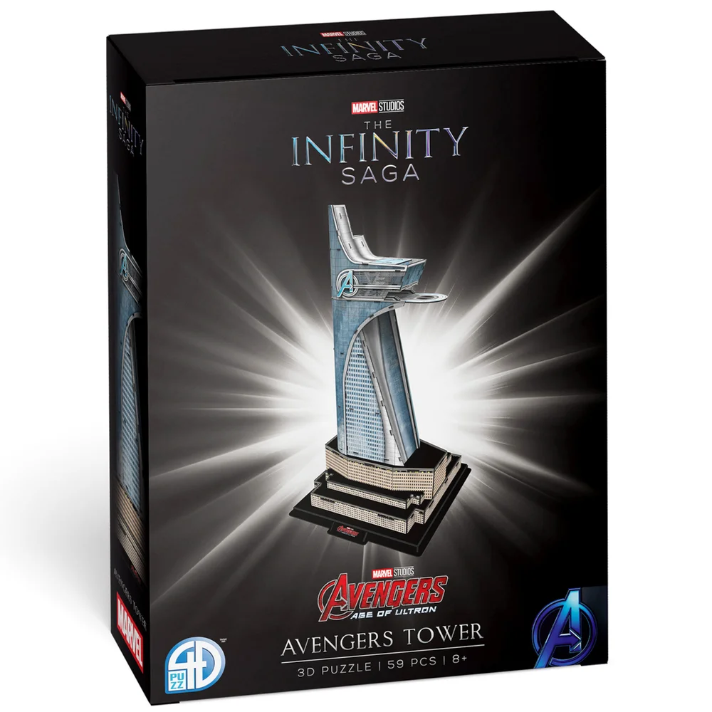 Marvel Studios: Avengers Tower Paper Core 3D Puzzle Model Image 1