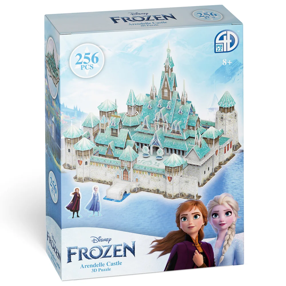 Disney Frozen Arendelle Castle Paper Core 3D Puzzle Model Image 1
