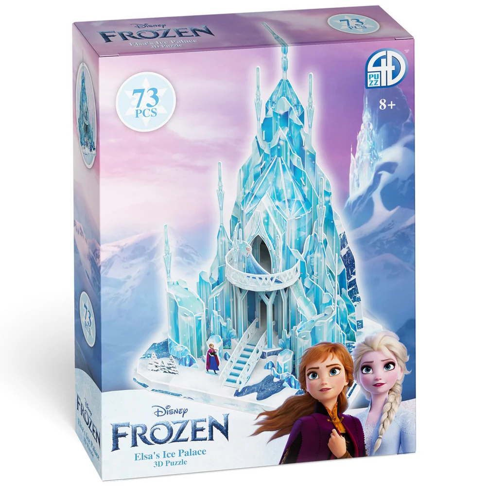 Disney Frozen Ice Palace Paper Core 3D Puzzle Model Image 1