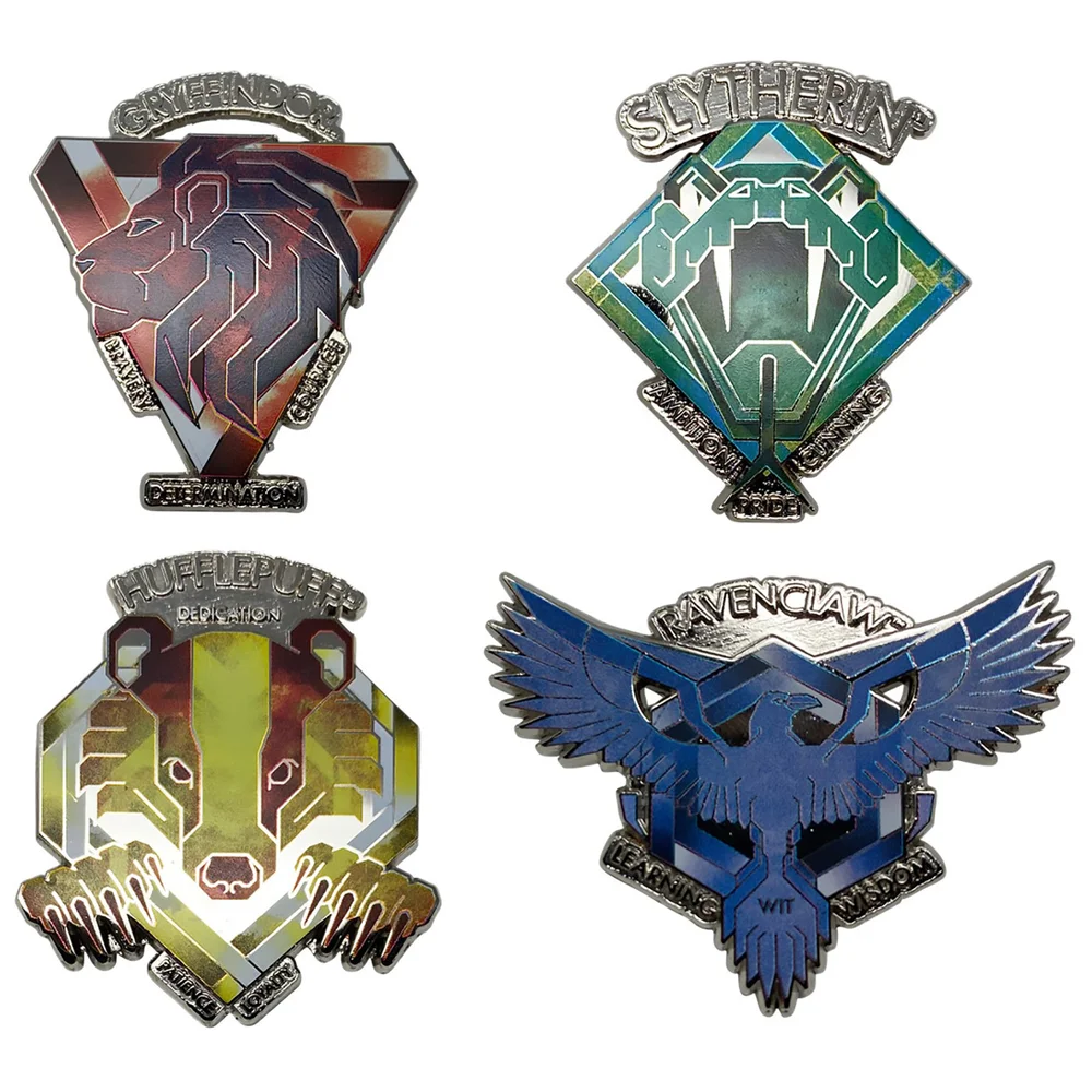 Harry Potter Set of Limited Edition Crest Pin Badges Image 1