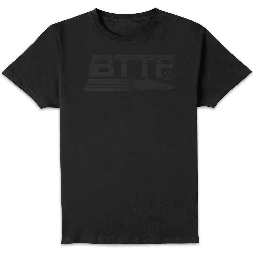 Back To The Future Monochrome Men's T-Shirt - Black - S Image 1