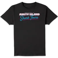 Jaws Amity Island Shark Tour Men's T-Shirt - Black - undefined undefined
