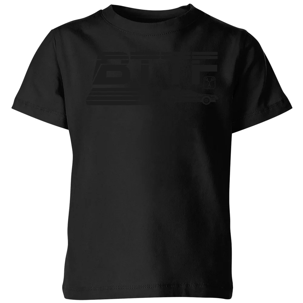 Back To The Future Monochrome Kids' T-Shirt - Black - 3-4 Years Image 1