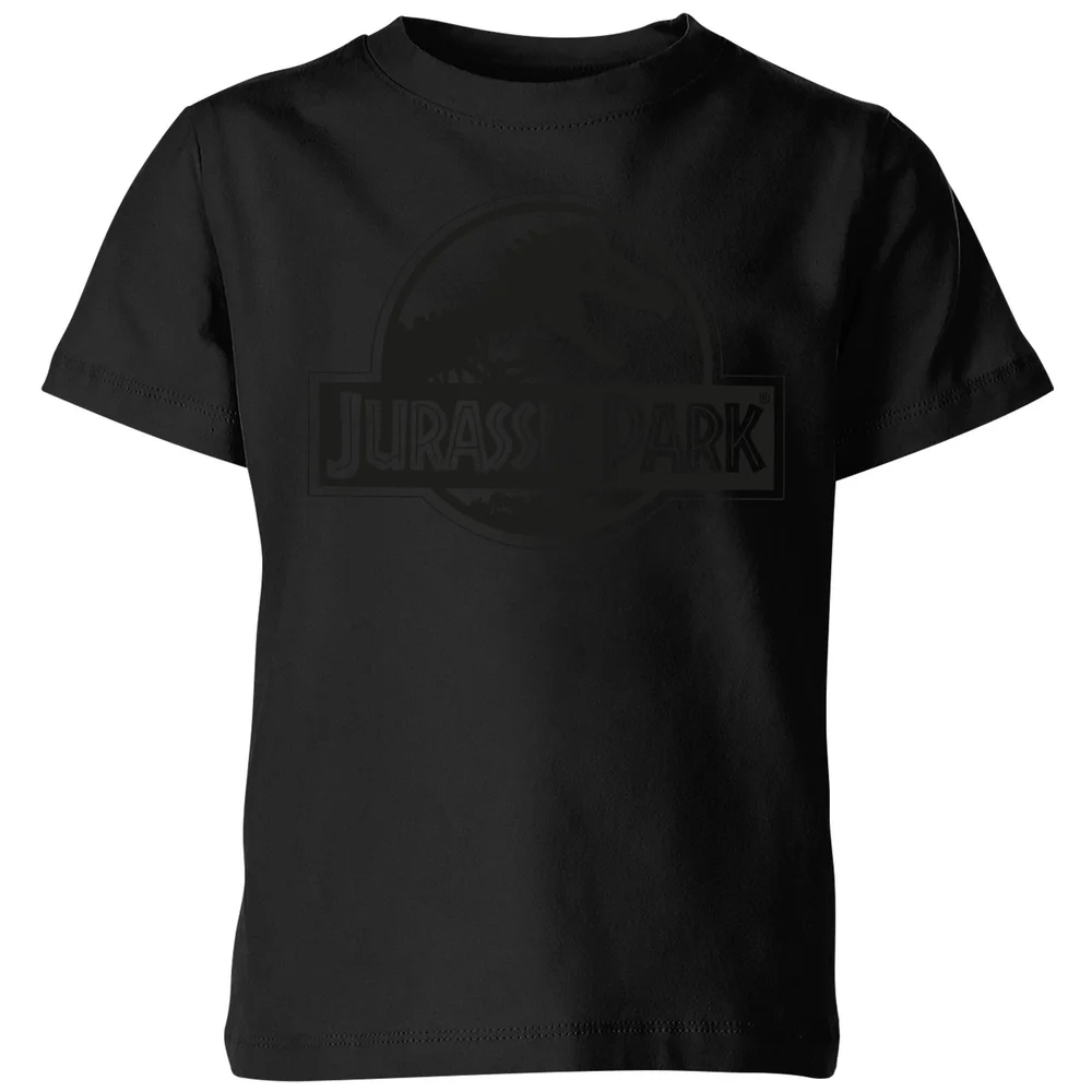 Jurassic Park Monochrome Kids' T-Shirt - Black - 3-4 Years Image 1