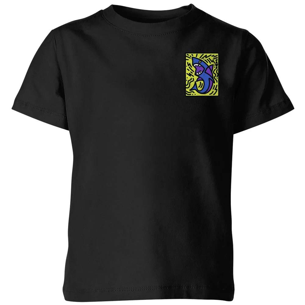 Jaws Doodle Icon Kids' T-Shirt - Black - 3-4 Years Image 1