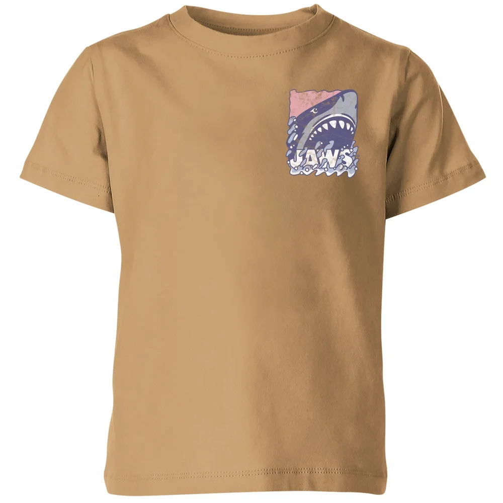 Jaws Retro Kids' T-Shirt - Tan - 9-10 Years Image 1