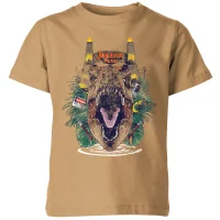 Jurassic Park T-Rex Break Out Kids' T-Shirt - Tan - undefined undefined