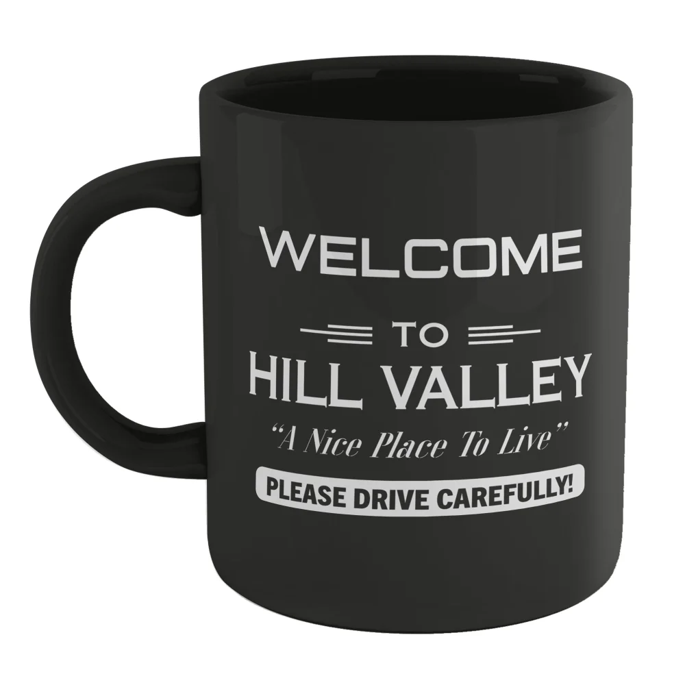 Back To The Future Welcome To Hill Valley Mug - Black Image 1