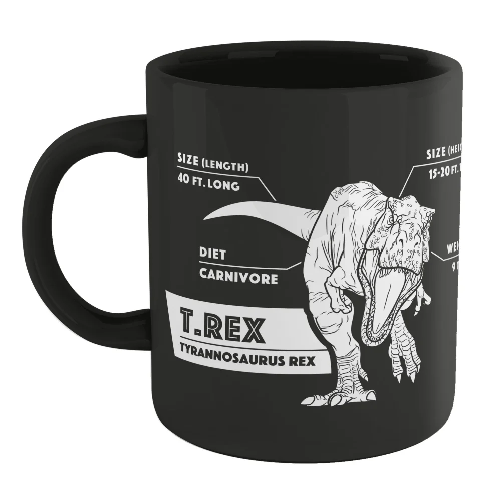 Jurassic Park T-Rex Mug - Black Image 1