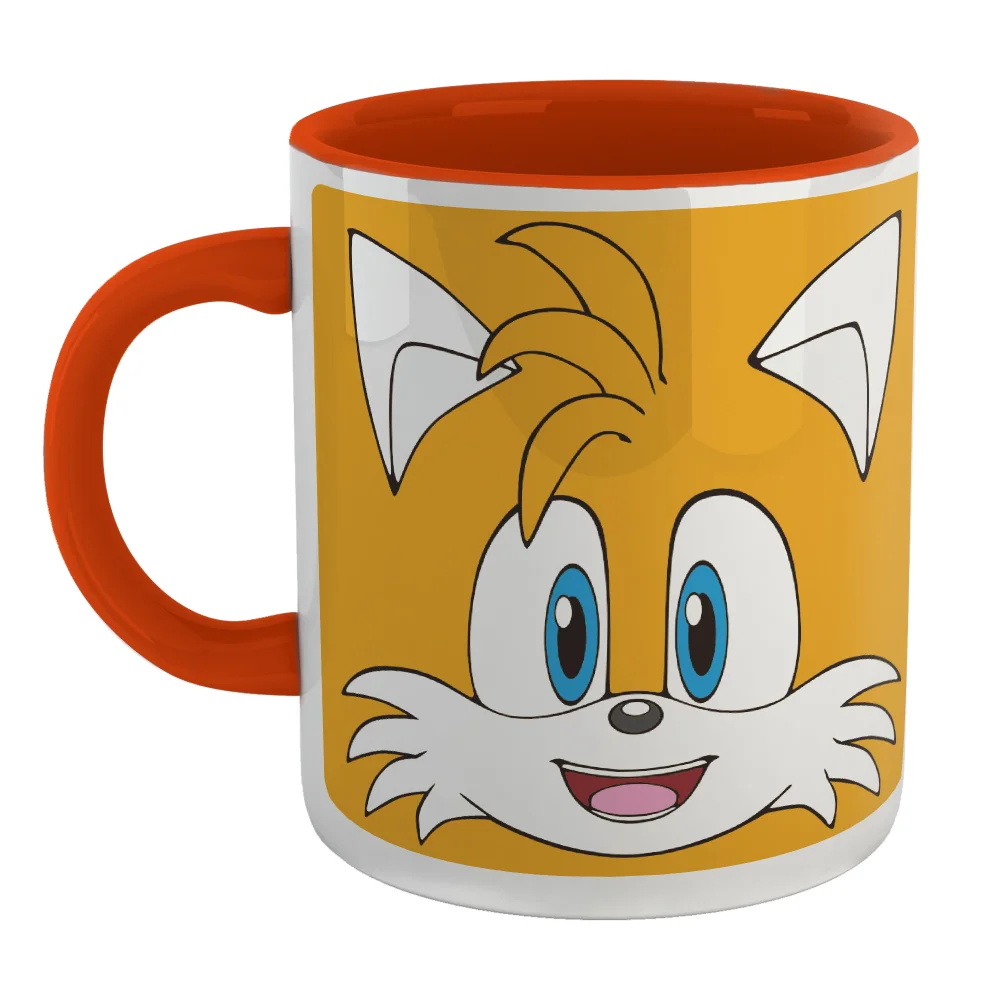 Sonic The Hedgehog Tails Face Mug - Orange Image 1
