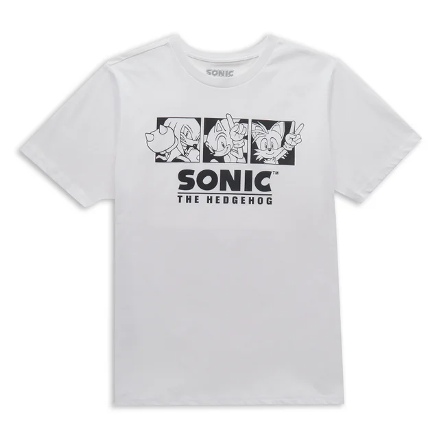 Sonic The Hedgehog Trio Men's T-Shirt - White