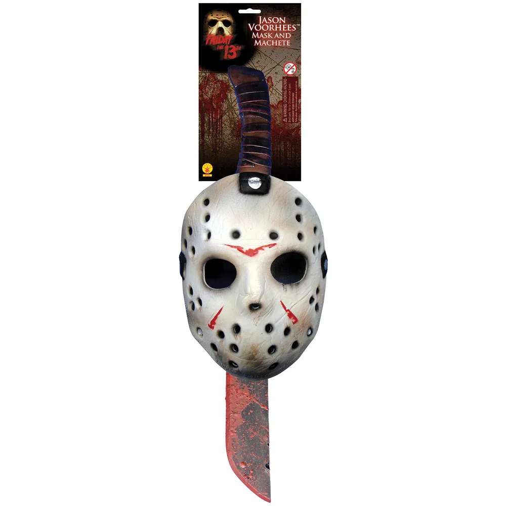Office Rubies Friday The 13th Jason Vorhees Mask and Machete Set Image 1