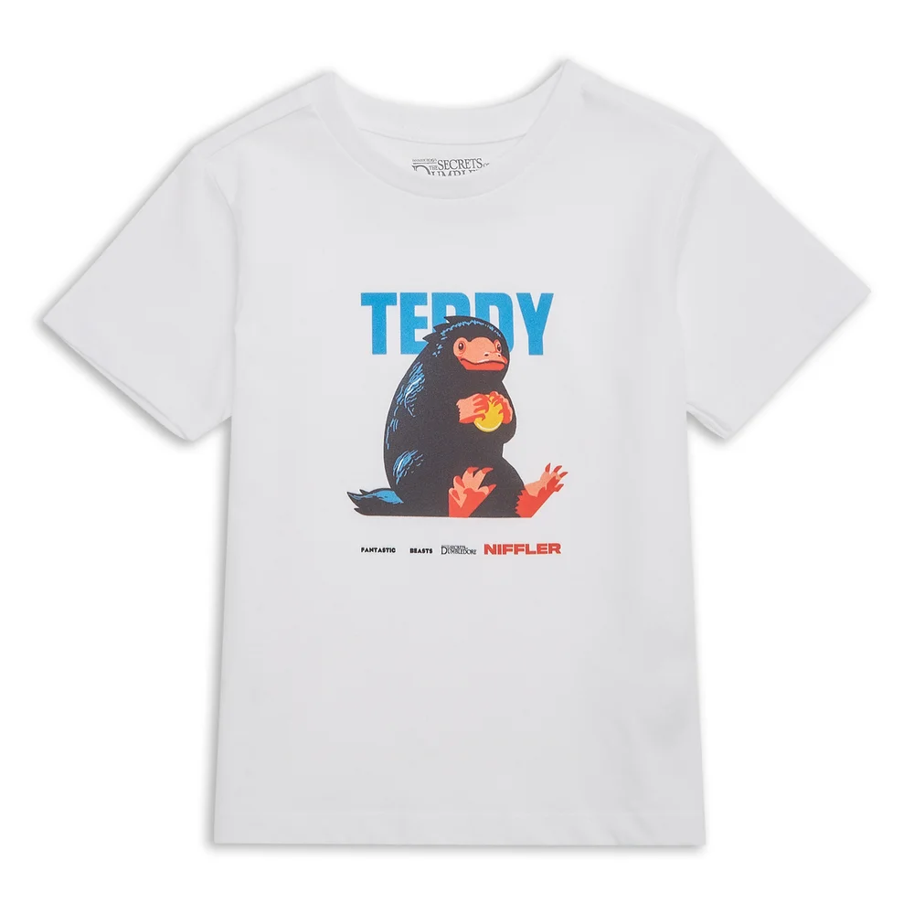 Fantastic Beasts Teddy Kids' T-Shirt - White - 3-4 Years Image 1
