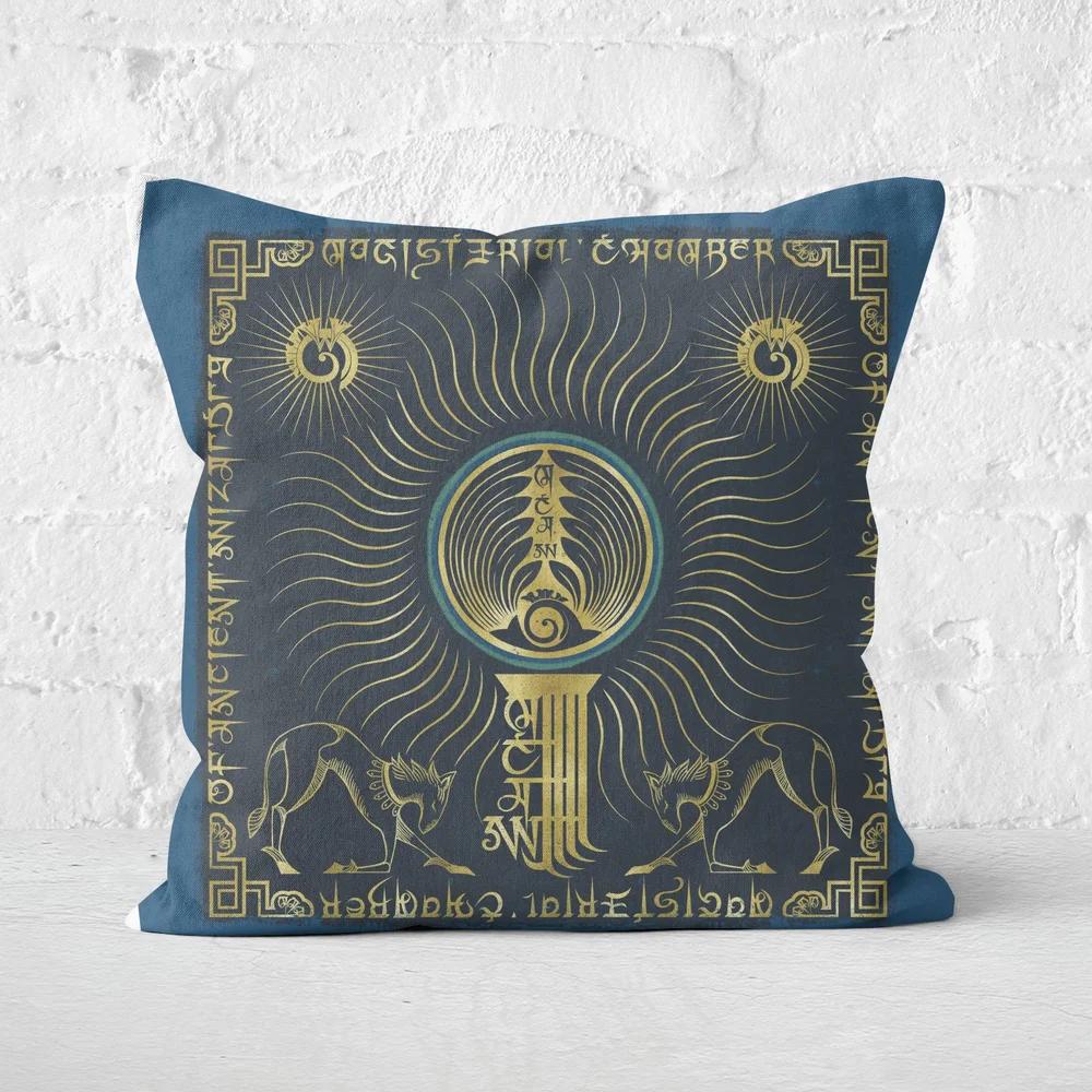 Decorsome x Fantastic Beasts Symbol Bow Square Cushion - 40x40cm - Soft Touch Image 1