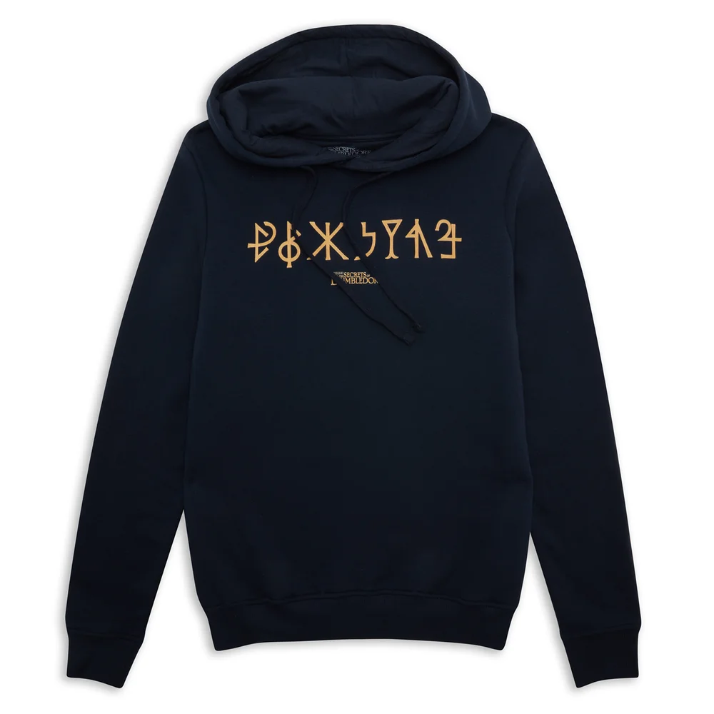 Fantastic Beasts Golden Symbols Hoodie - Navy - S Image 1