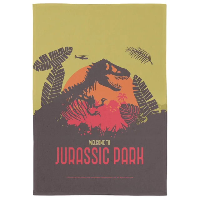Jurassic Park T-Rex Tea Towel