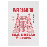 Jurassic Park Welcome To Isla Nublar Tea Towel - undefined undefined
